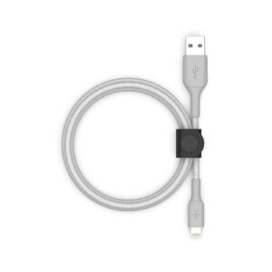 Lightning to USB-A Cable Strap Silver